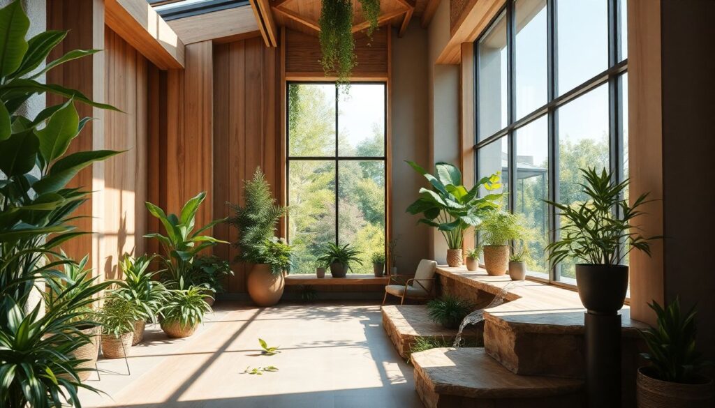 Дизайн интерьеров будущего: зелёные карманы внутри зданий - иллюстрация