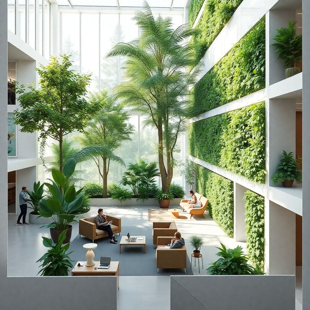 Дизайн интерьеров будущего: зелёные карманы в зданиях и новые форматы жизни