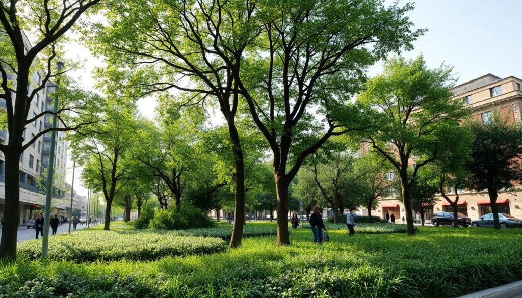 Переустройство городских пространств под besoin людей и природы - иллюстрация