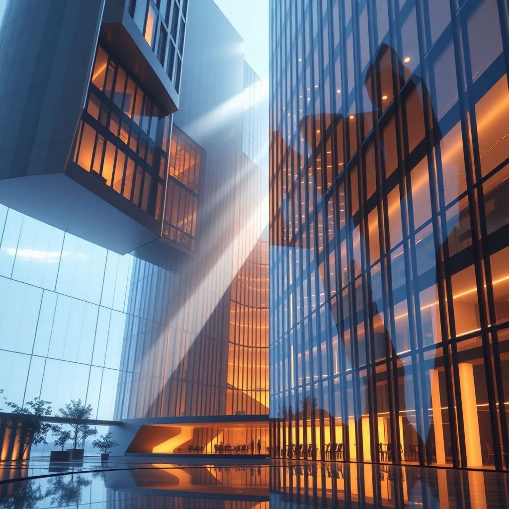 Свет и тень в футуристических зданиях как источник архитектурной энергетики