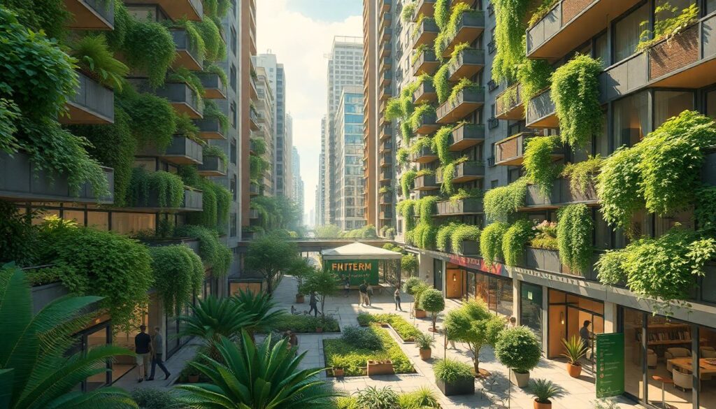 Вертикальное озеленение как инновация городской экологии - иллюстрация