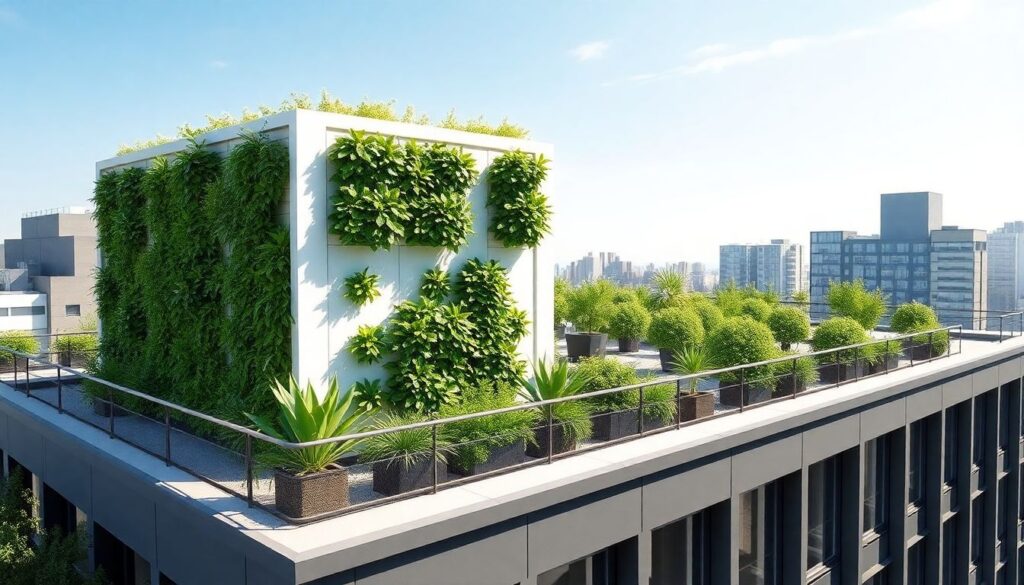 Вертикальные сады на крышах: преимущества и риск-менеджмент - иллюстрация