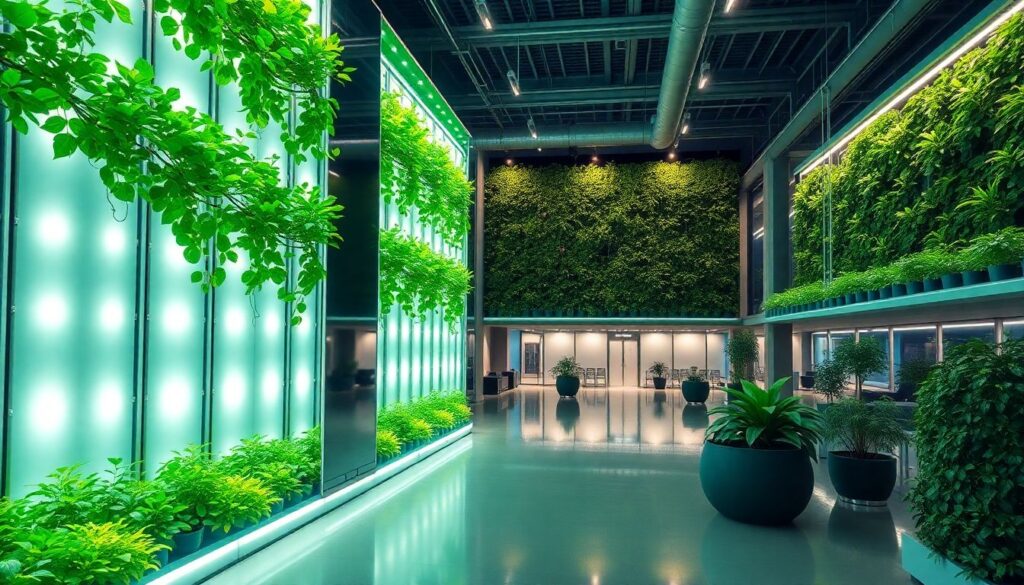 Гидропонное озеленение в архитектуре: принципы применения - иллюстрация