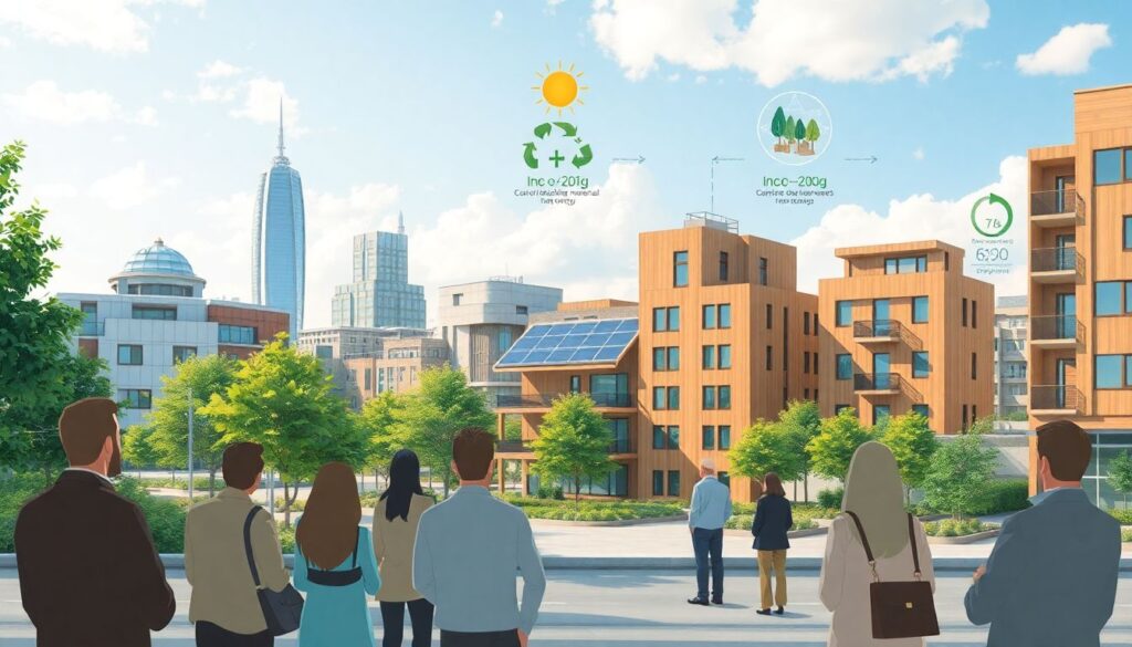 Ультрасовременные методы строительства для зелёного города - иллюстрация