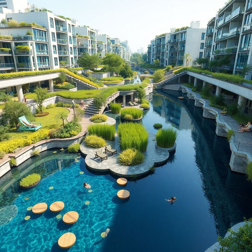 Водные экосистемы в урбанистике: роль водоёмов в современной биоархитектуре