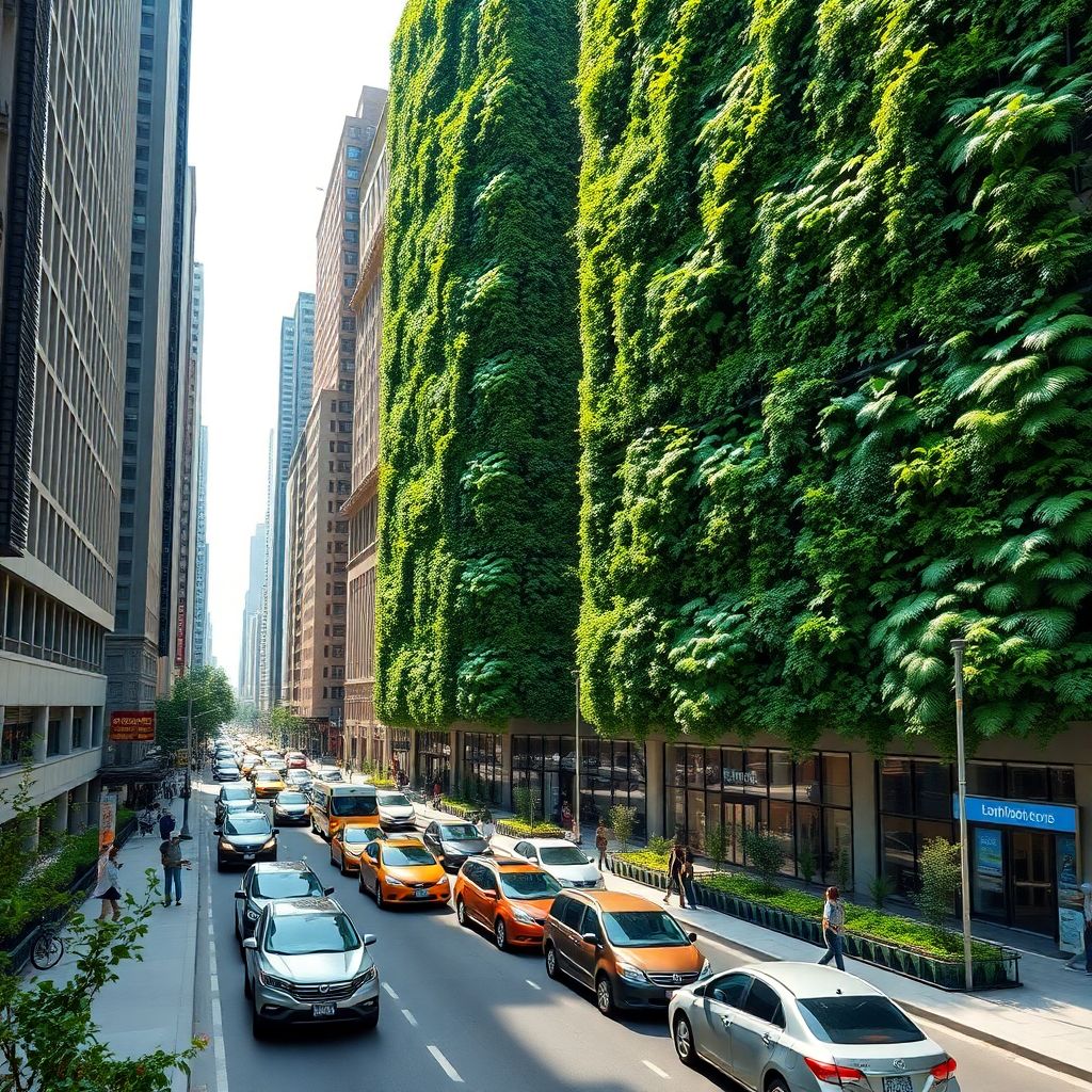 Вертикальные сады как движущая сила городской экологии и озеленения