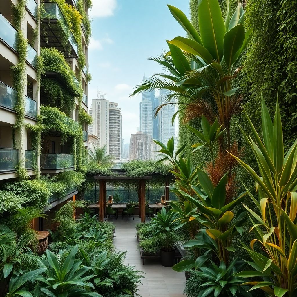 Тропические садовые кулисы в урбанистике как инструмент озеленения города